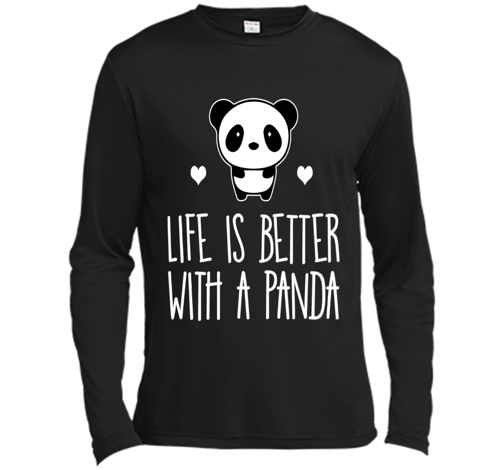 Life Is Better With A Panda Animal Bear Hearts T-Shirt