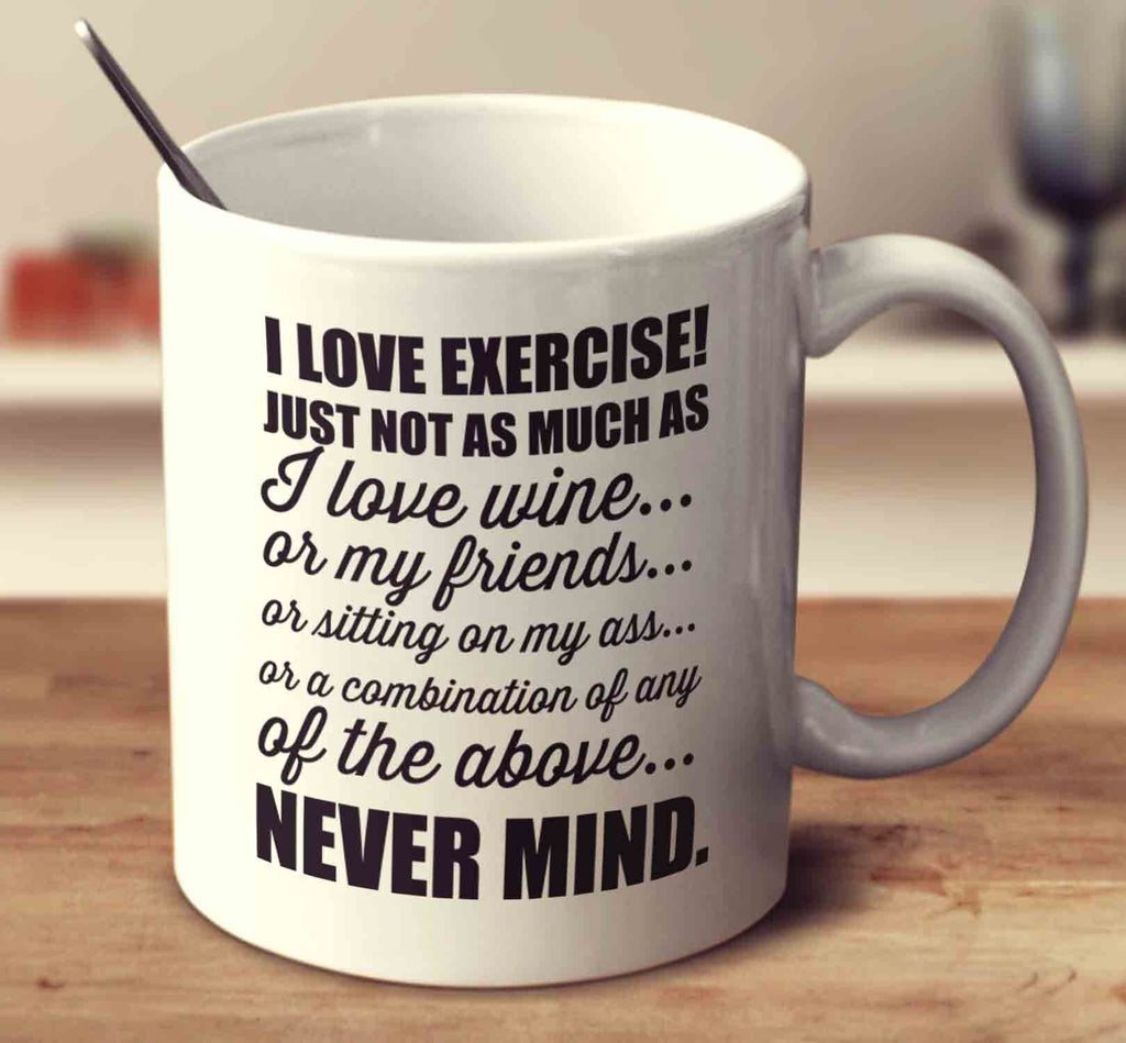I Love Exercise Wine