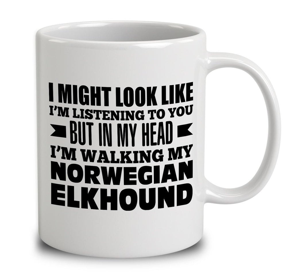 In My Head I'm Walking My Norwegian Elkhound