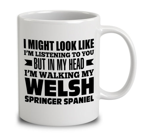 In My Head I'm Walking My Welsh Springer Spaniel