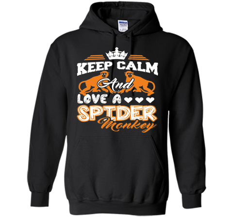 Spider Monkey Shirt - Keep Calm And Love A Spider Monkey Tee