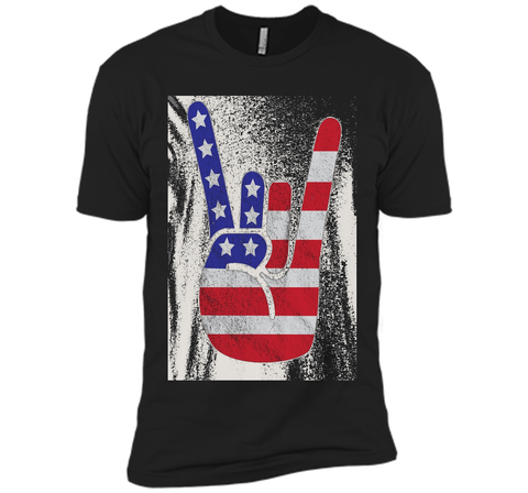 Premium Vintage American Flag Big Rock Sign America Shirt