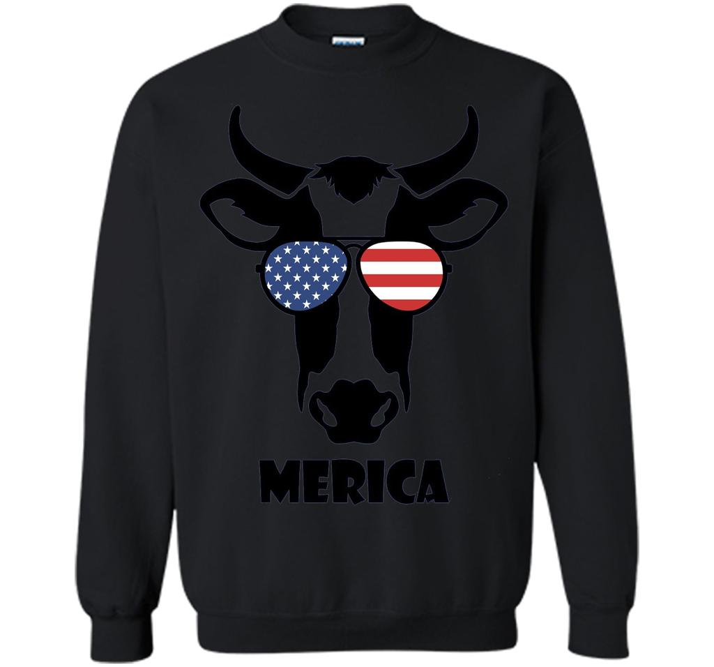 Merica Memorial Day Cow T-Shirt