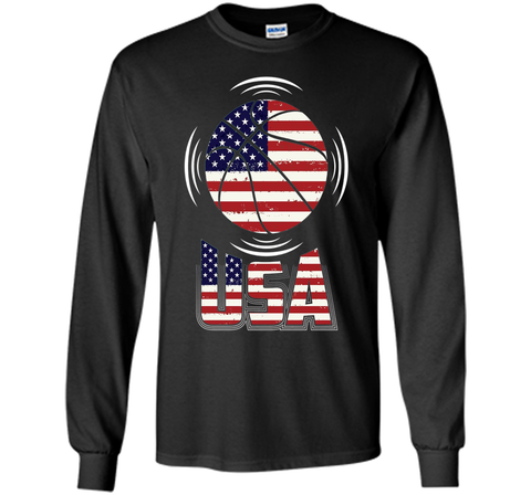 Basketball T Shirt with USA Flag Awesome T Shirt