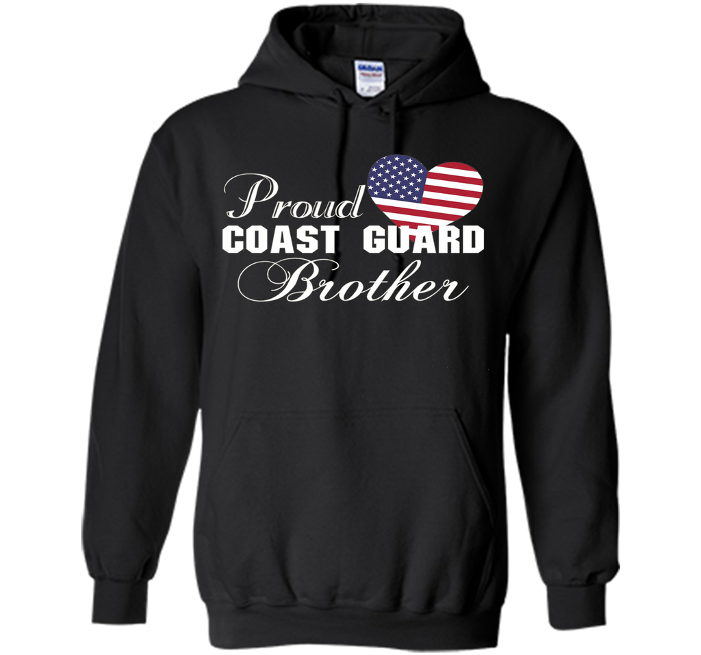 Pride U.S. Army - Proud Coast Guard Brother Heart T-shirt shirt