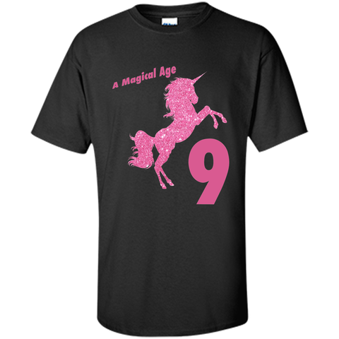Kids 9th Birthday Unicorn Gift T-Shirt for 9 Year Old Girls