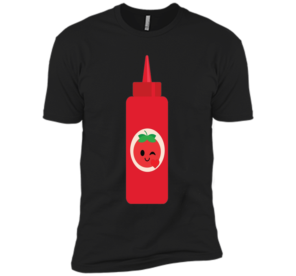 Ketchup Sauce Emoji Flirt & Kiss Shirt Catsup T-Shirt Tee