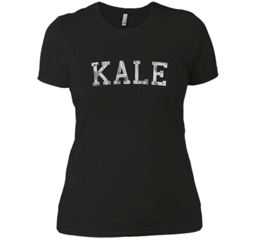 Retro Kale University Funny Vegan T-Shirt