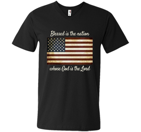 American Flag Blessed The Nation Christian Patriotic Shirt