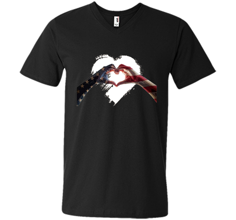 USA Heart Flag 4th of July Independence Day T Shirt