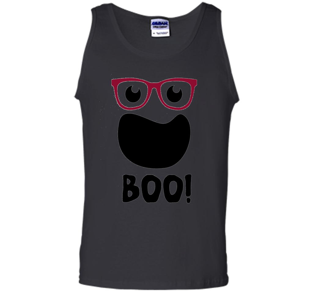 Halloween Ghost with Hipster Glasses Tank Top