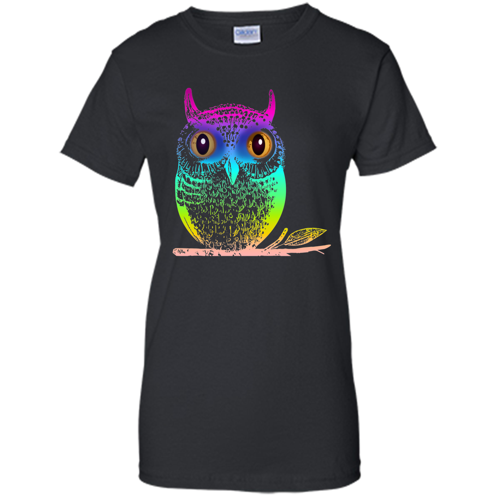 Sexy Big Colorful Owl 2017 T Shirt