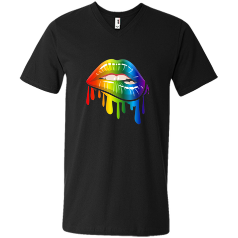 Lgbt Gay Homosexual Lesbian Rainbow Lips Pride T-Shirt