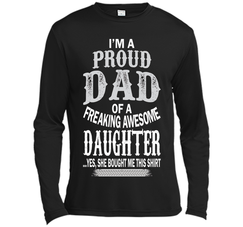 Proud Dad Of A Freaking Awesome Daughter Christmas Tshirt