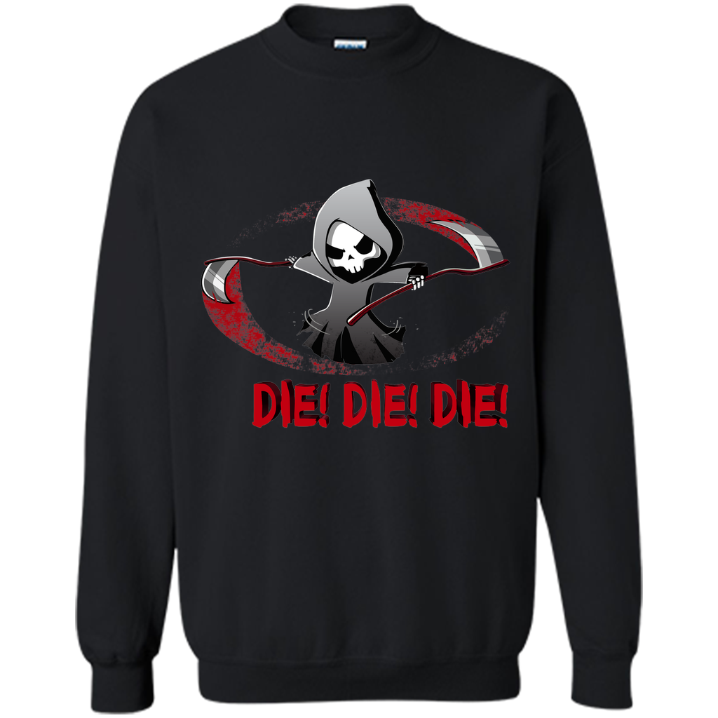 violent death halloween Printed Crewneck Pullover Sweatshirt 8 oz