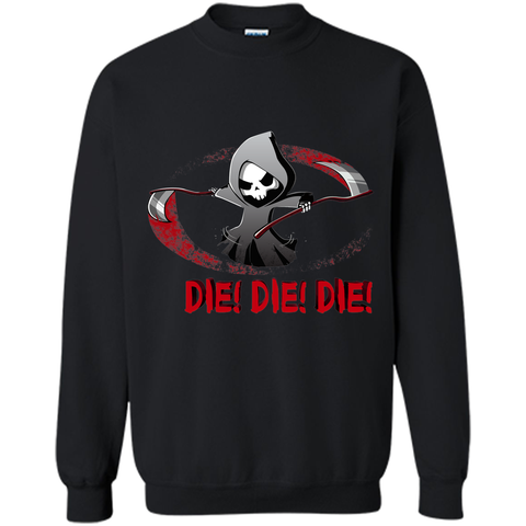 violent death halloween Printed Crewneck Pullover Sweatshirt 8 oz
