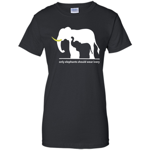 Elephants T Shirt - Only Elephants Should Wear Ivory T Shirt