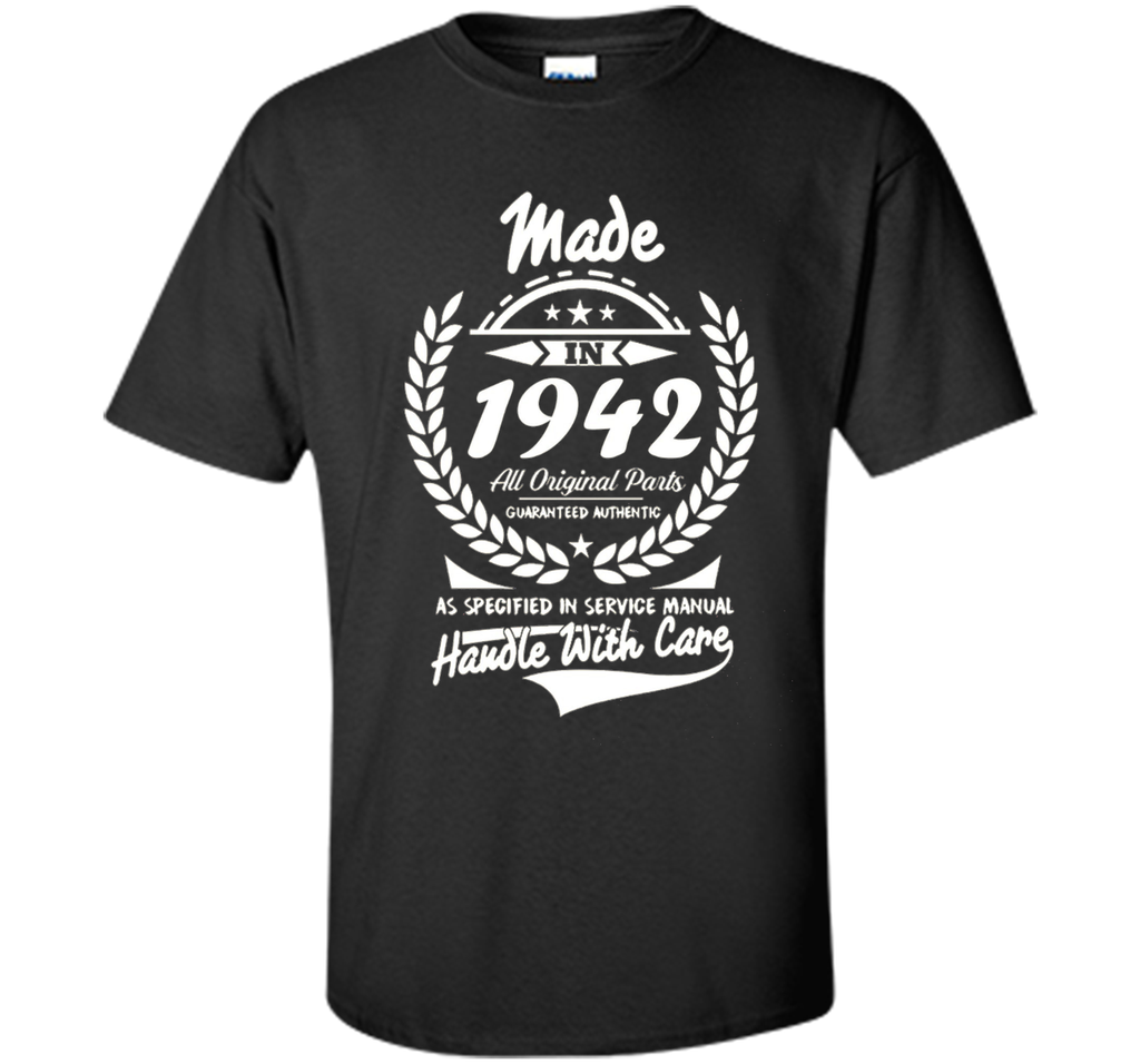 Made in 1942 tshirt 75th Birthday gift Tshirt