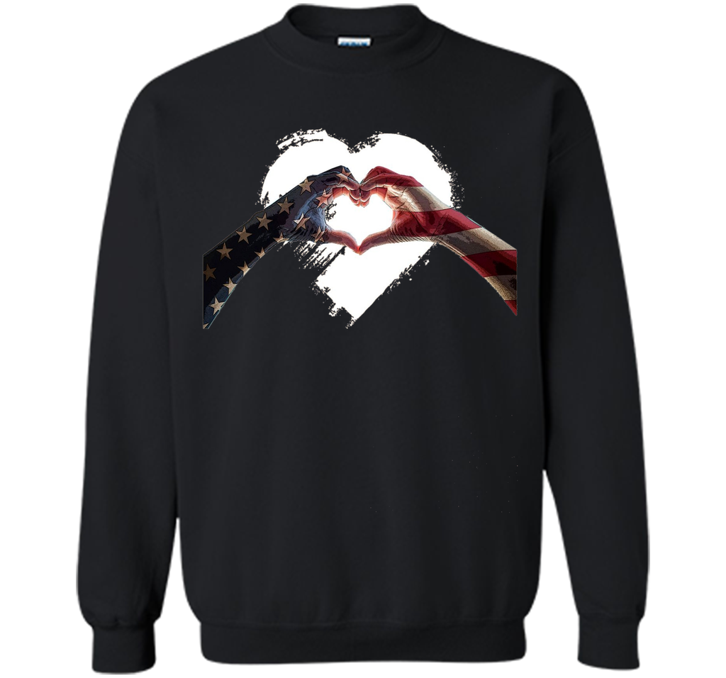 USA Heart Flag 4th of July Independence Day T Shirt