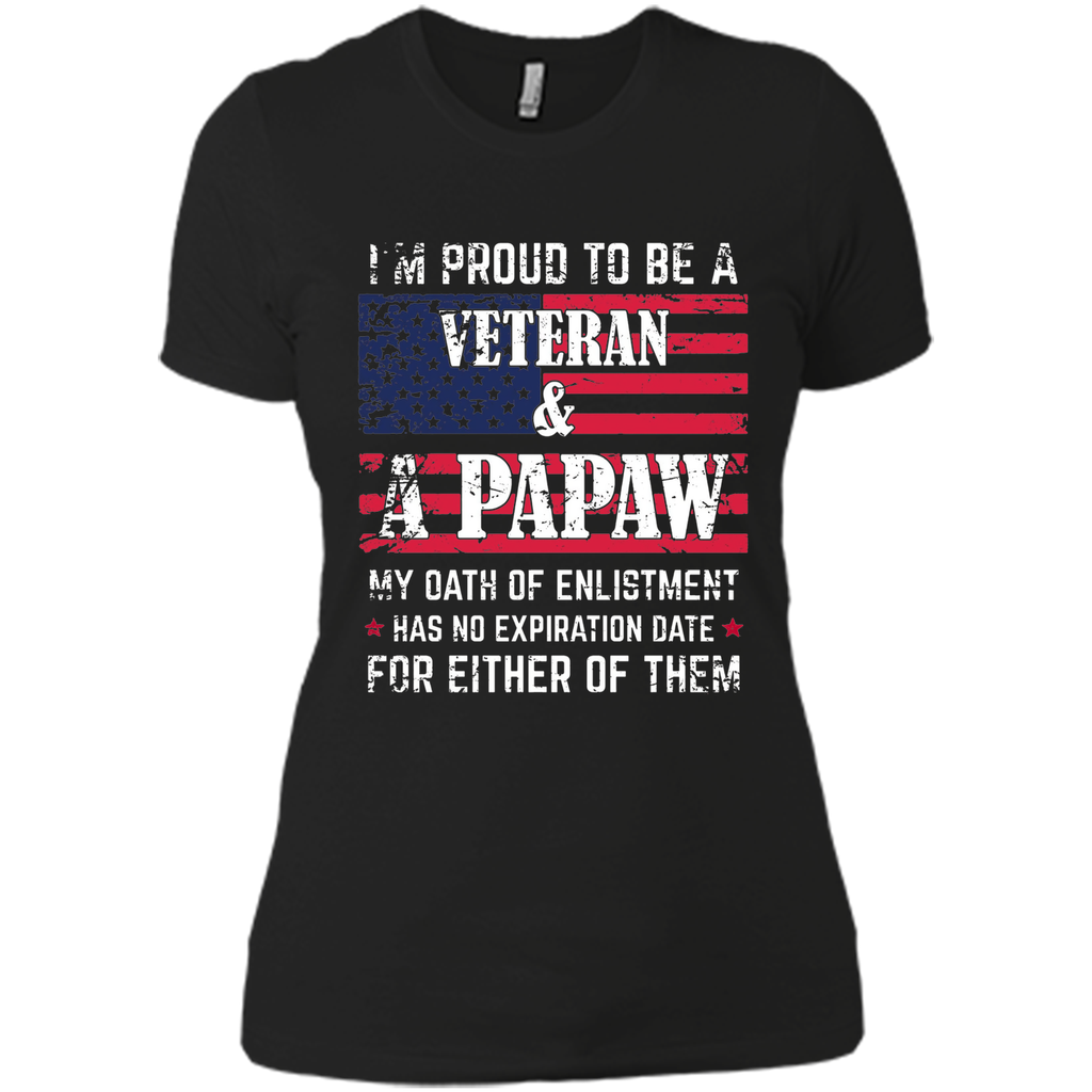 Men's I'm Proud To Be A Veteran And A Papaw T-shirt