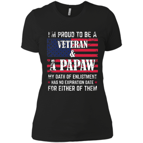 Men's I'm Proud To Be A Veteran And A Papaw T-shirt
