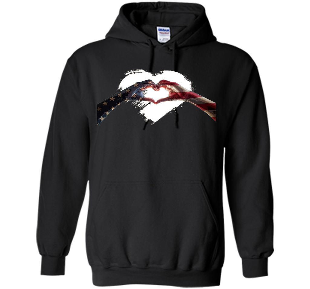 USA Heart Flag 4th of July Independence Day T Shirt