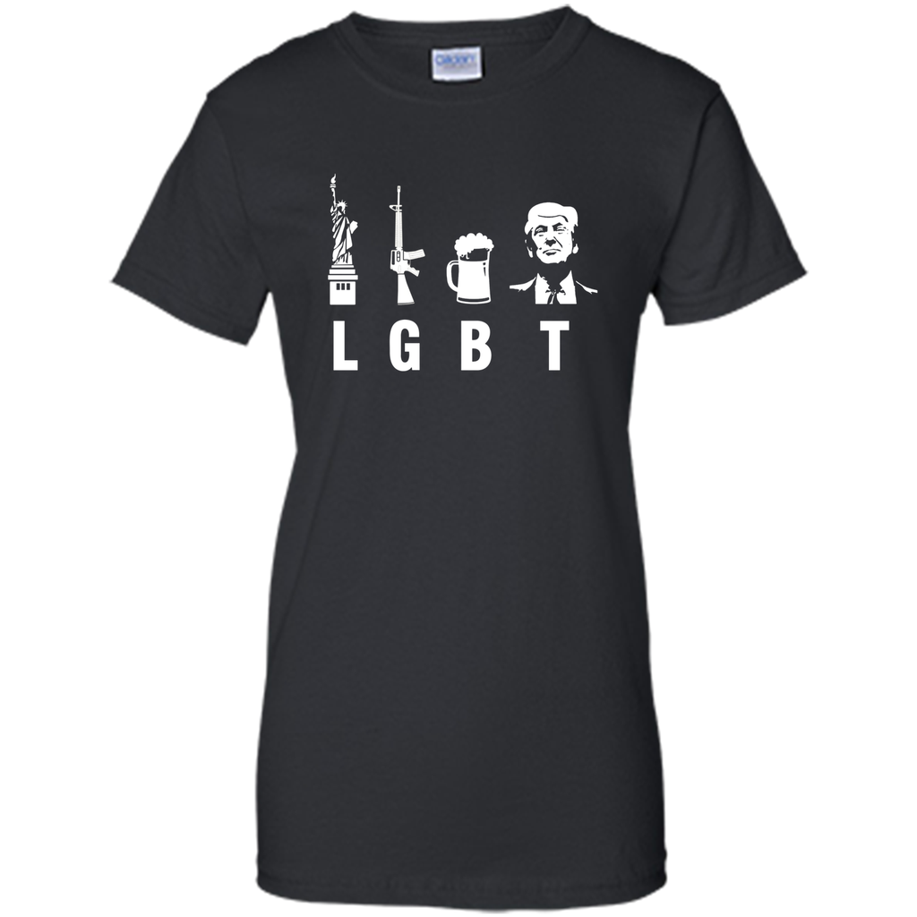 Liberty Guns Beer Trump Support T-shirts Funny Parody LGBT