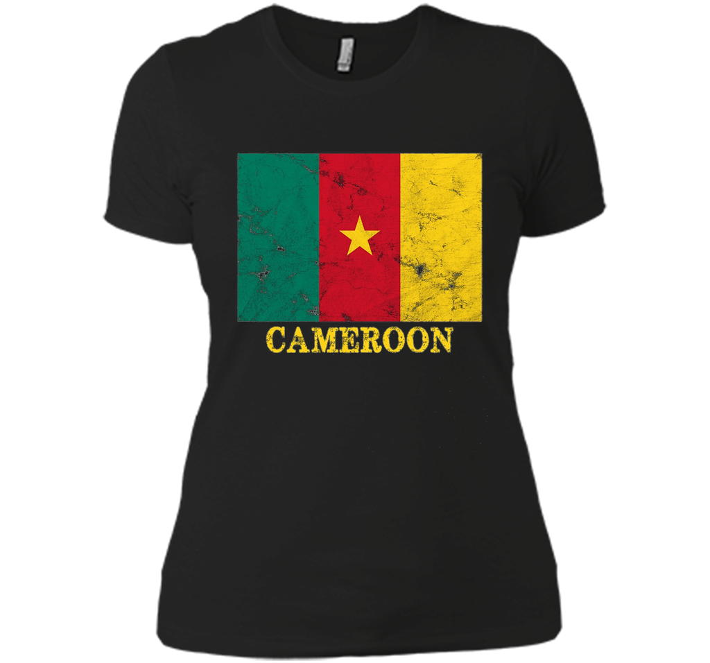 Cameroon Flag T-Shirt Distressed Grunge Flag of Cameroon Tee