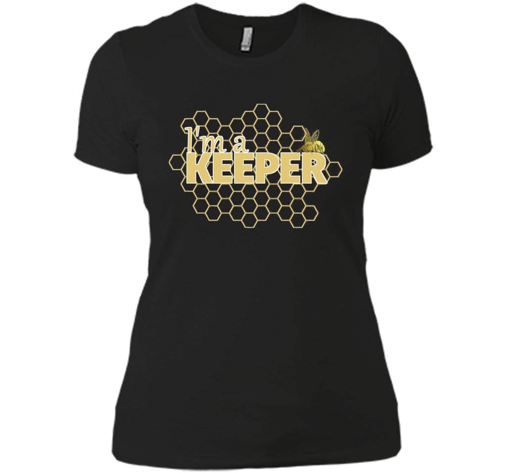 Bee t shirt I'm a Keeper funny beekeeper tee