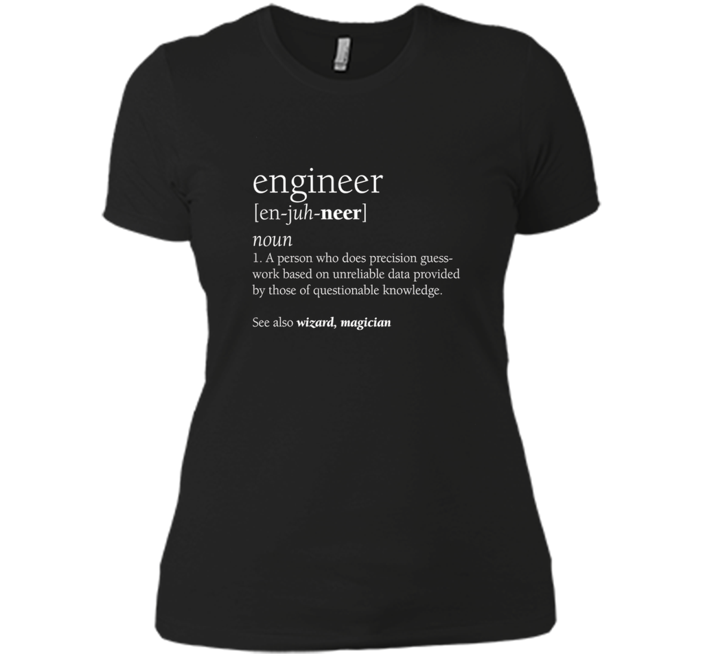 Engineer Definition T Shirt, Funny Engineering Gift