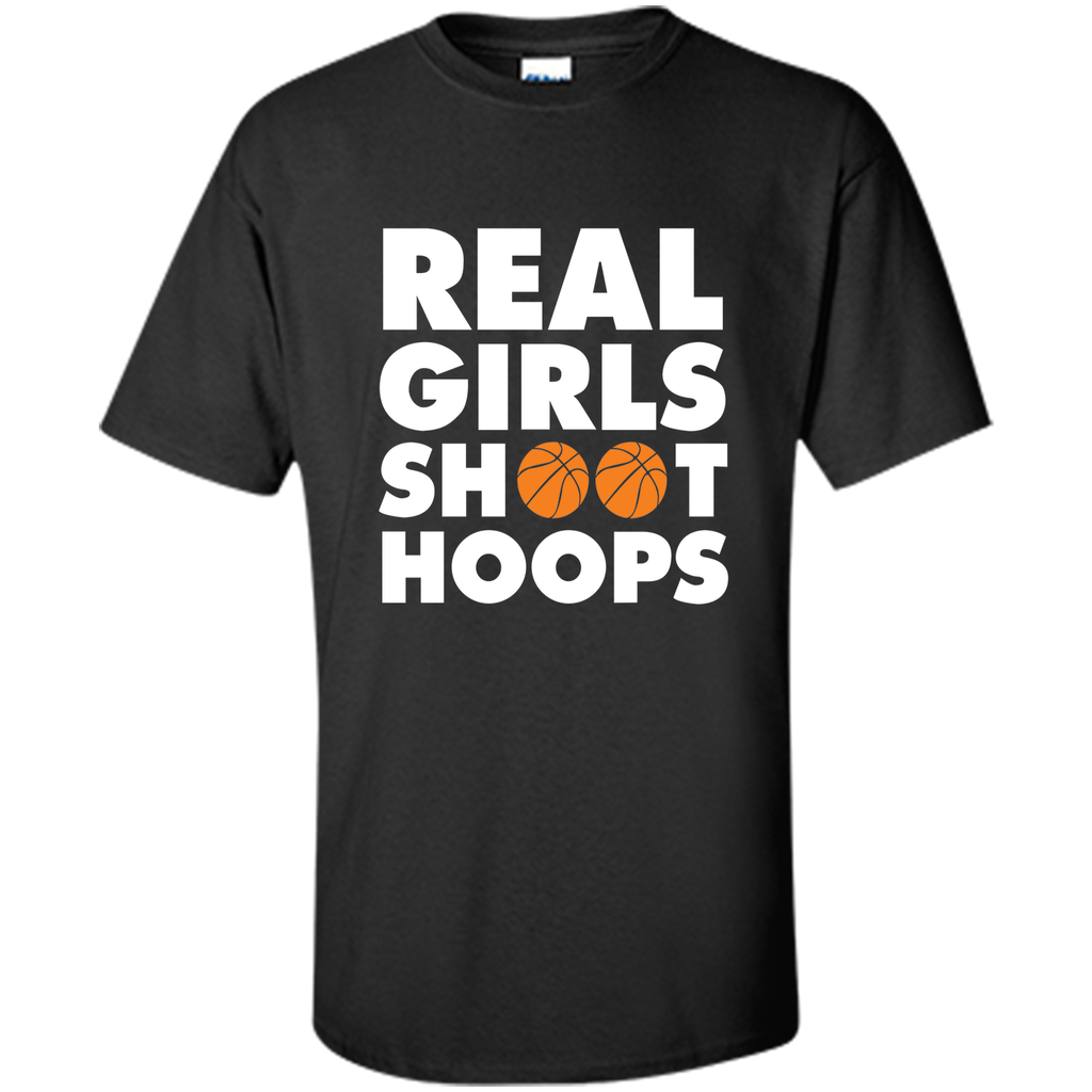 Real Girls Shoot Hoops Basketball T-Shirt