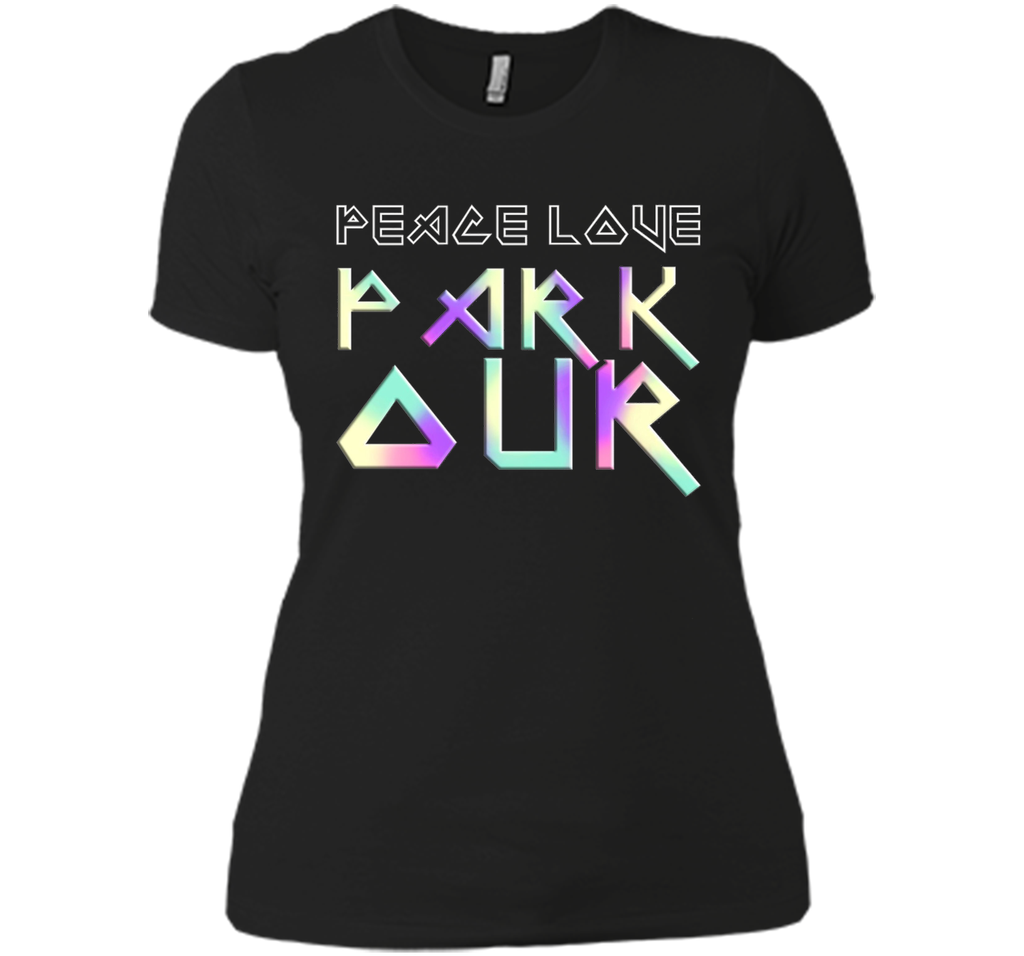 Peace Love Parkour EDM Style T-Shirt