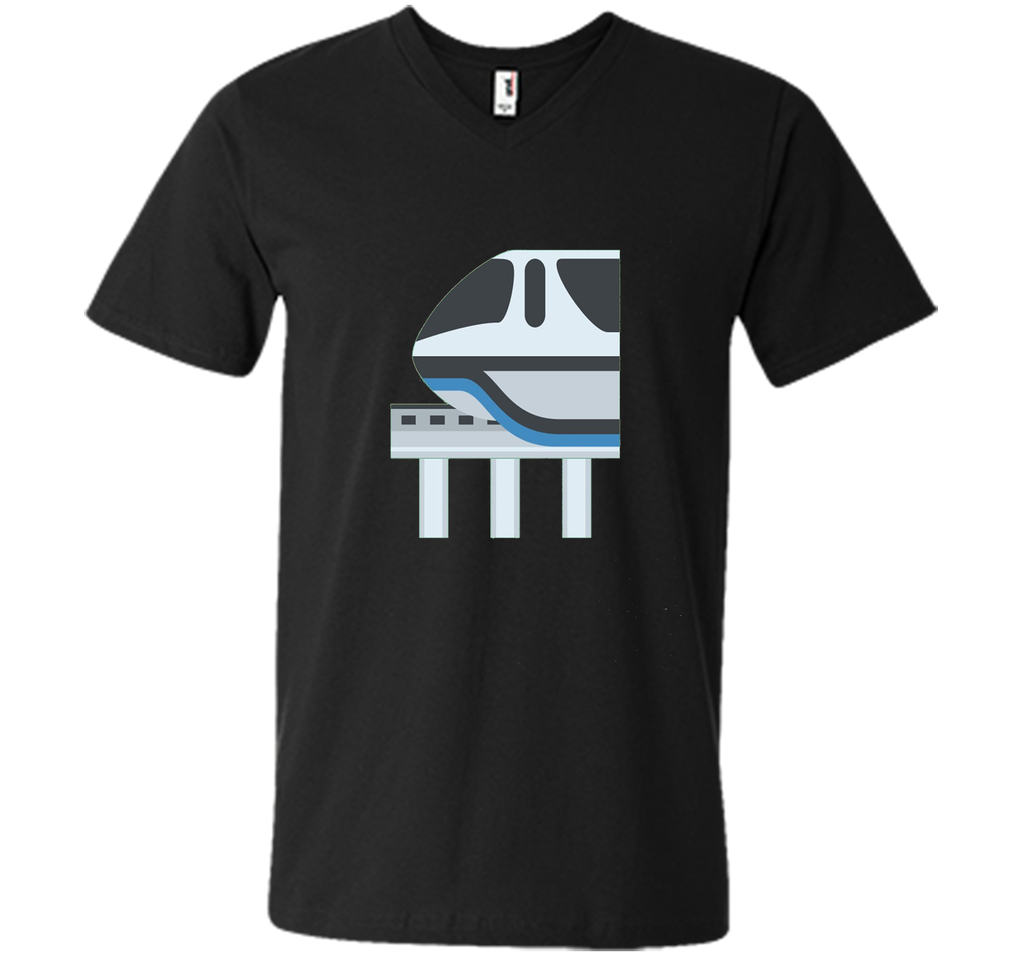 Monorail Emoji T-Shirt Train Ride Track Futuristic Electric