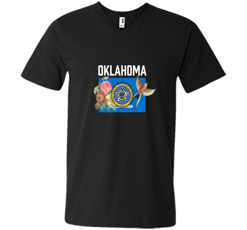 Oklahoma US State Flag Tee With State Bird & Flower T-Shirt