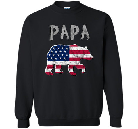 Bear USA Flag Shirt Patriotic Family 4th of July for Men