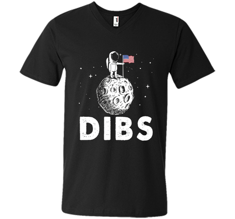 DIBS Flag On Moon Astronaut Space T-Shirt
