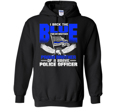 Police Brother - Proud Brother of a Cop t-shirt