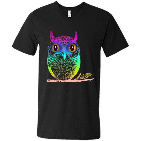 Sexy Big Colorful Owl 2017 T Shirt