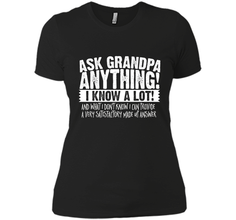 Men's Ask Grandpa Anything T-Shirt Funny Gift for Father's Day Tee