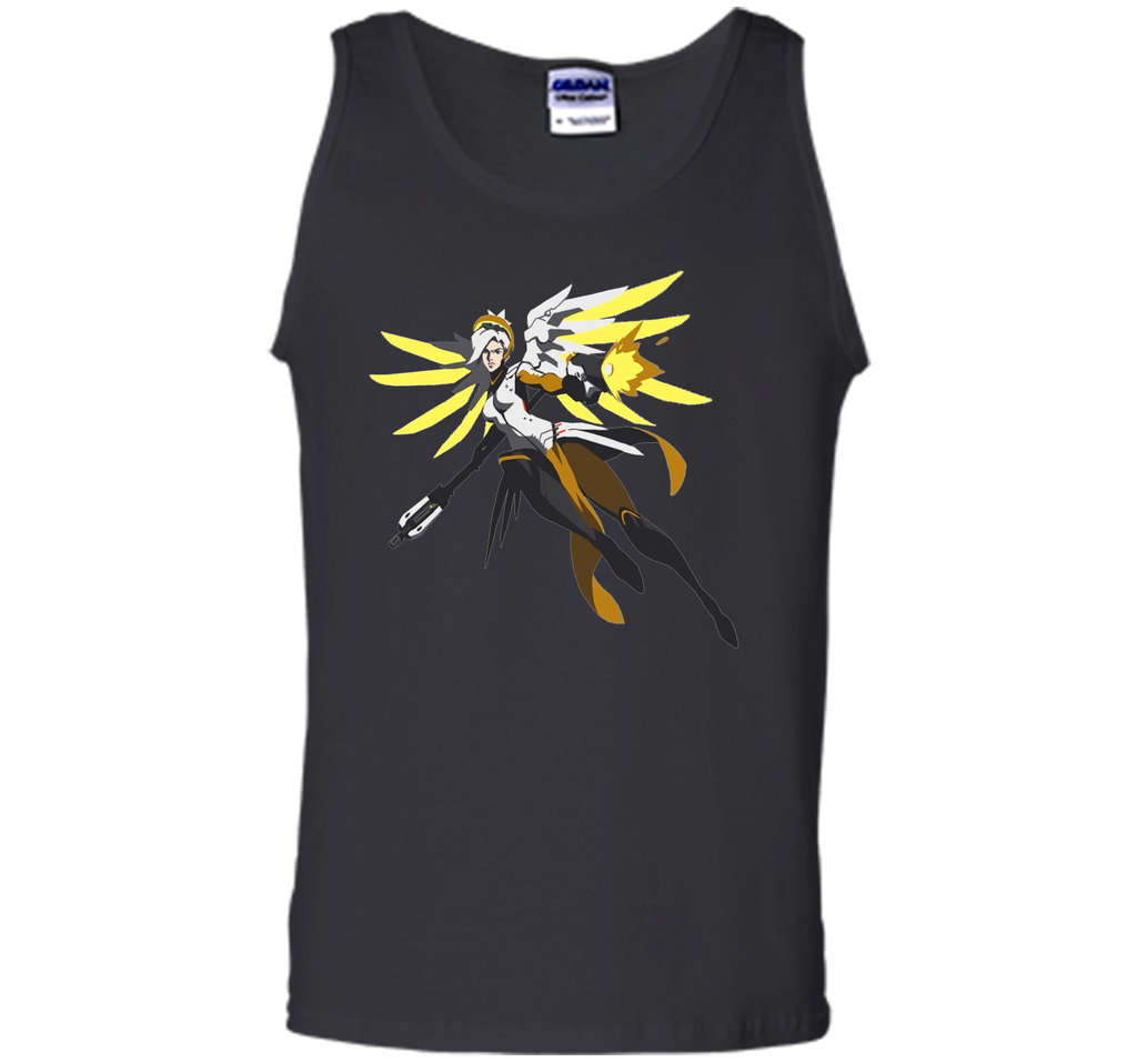 Overwatch Mercy Battle Ready Spray Tee Shirt