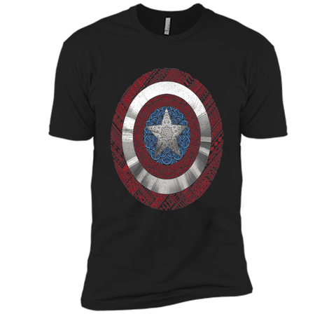 Marvel Captain America Avenger Ornate Shield Graphic T-Shirt