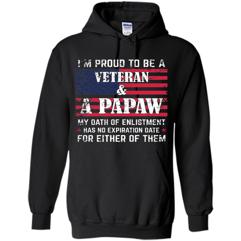 Men's I'm Proud To Be A Veteran And A Papaw T-shirt