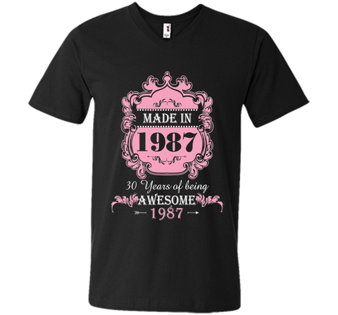 Made In 1987 T Shirt- 30 Years Old 30th Birthday Gift