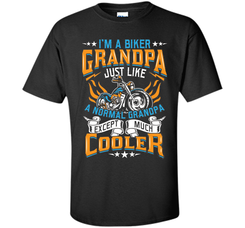 Men's Biker Grandpa Normal Except Much Cooler - Motorcyle T-Shirt