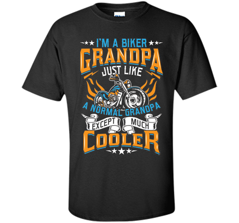 Men's Biker Grandpa Normal Except Much Cooler - Motorcyle T-Shirt