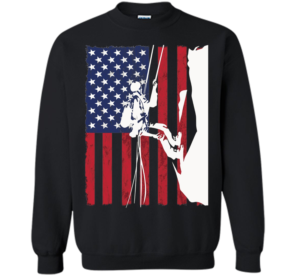 Climbing Patriotic Climber T Shirt