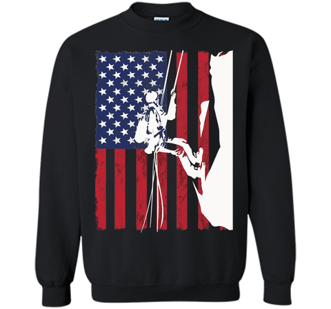 Climbing Patriotic Climber T Shirt
