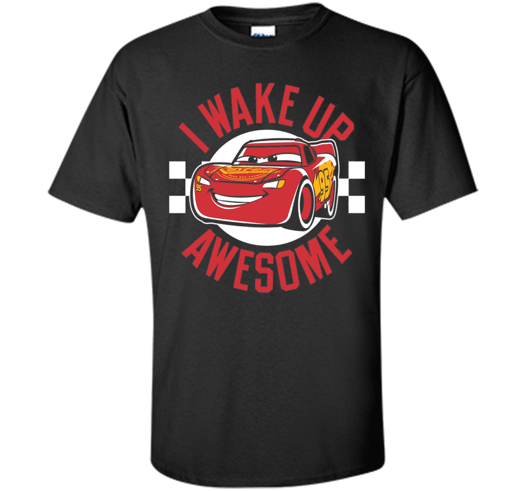 Disney Pixar Cars 3 McQueen Wake Up Awesome Graphic T-Shirt
