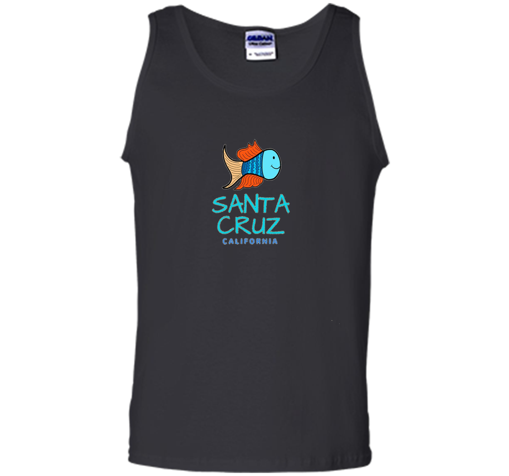 Santa Cruz California T-Shirt, Fun Fish California Surf Tee