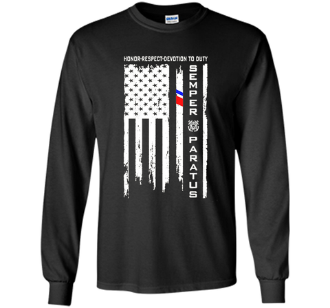 US Coast Guard American Flag - Semper Paratus Tshirt cool shirt